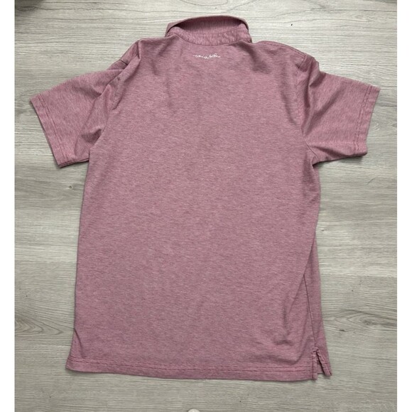 Travis Mathew Polo Shirt Adult Medium light Red Lightweight Golf Golfer Men - Picture 3 of 6